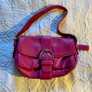 Fuchsia Pink Coach Mini Bag